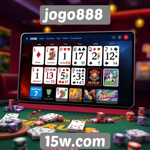 A interface do usuário do site jogo888